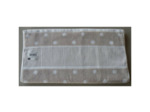 Serviette de toilette beige à pois RICO