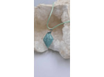 Pendentif amazonite cordon olpa2036