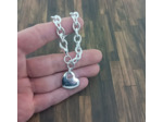 Bracelet chaîne cœur en argent