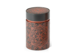 Boite cylindrique Mandala en métal