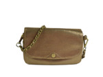 Mila Louise Odile RX Pochette Cuir Paillette Bronze Fossil