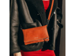 Ateliers Fourès Mycene Mini Pochette A Rabat En Cuir Fauve