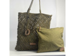 Biba Sonora Sac Cabas En Coton Tressé Marron