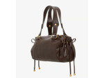 Gérard Darel Grace Sac Porté Main En Cuir Et Détails Métalliques Marron