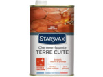 STARWAX Cire Nourrissante pour Tomettes et Terres Cuites Brun - 1L - Idéal pour Embellir, Nourrir et Protéger - Non Glissant - Formule Anti-Tache