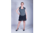 Corset gris à col