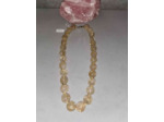 Collier quartz rutile qualité extra perles 14mm x 45cm