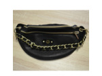 Mila Louise Petra GR Sac Banane Cuir Effet Grainé Noir