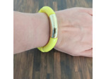 Bracelet tube jaune doré 36mm