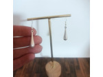 Boucles d'oreilles gouttes doré ou argenté