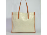 Berthille Sac Shopping Toile Beige / Cognac