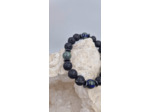 Bracelet azurite malachite pierre de lave et hematite OLPA594