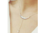 Collier en argent ailes d'ange en Zircon