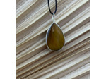 PENDENTIF OEIL DE TIGRE ARGENT