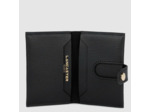 Lancaster Sierra Porte Cartes En Cuir Grainé 138-011 Noir