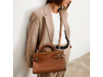 Le Tanneur Emilie Sac Porté Main Bi Matière Tan