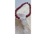 Bracelet perle rouge et cristal de roche OLPA916