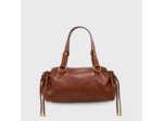 Gérard Darel Grace Sac Porté Main En Cuir Et Détails Métalliques Caramel