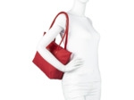 Lancaster Smart Kba Sac Cabas Porté Épaule 516-30 Rouge