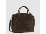 Lancaster Suède Louisa Grand Sac A Main 470-104 Marron