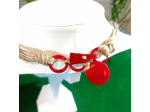 Collier Kuri rouge en ivoire végétal