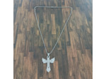 Pendentif homme croix/ange acier inox