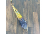 Pendentif orgonite pendule améthyste/corail jaune
