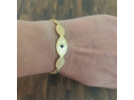 Bracelets en acier inox avec pierre naturelle Doré-noir