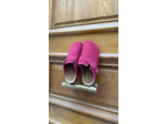 Mules Isotoner rose framboise cuir