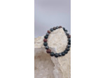 Bracelet hematite jaspe sanguine OLPA1939