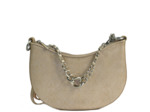 Mila Louise Nelia MX Sac Demi-lune Cuir Imprimé Creme