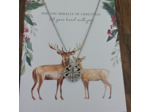 Collier avec pendentif magnétique trèfle à quatre feuilles