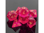 Lot de 7 dés Multiformat – 16mm - Violet Foncé Transparent