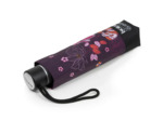 Isotoner Parapluie Femme Pliant Manuel Fleurs Aubergine