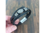 Bracelet cuir 3 lanières