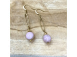 Boucles Irina opale rose