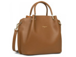 Lancaster Foulonne Double Grand Sac A Main Louisa 470-19 Camel In Orange