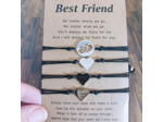 4 bracelets best friend cœur