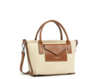 Lancaster Canvas Kba Mini Sac A Main 518-049 Beige Cognac