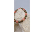 Bracelet rhodonite et unakite OLPA1170