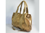 Mila Louise Prudy FAR5 Cabas Toile Fantaisie et Cuir Bronze