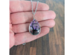 Pendentif verre/fleur séché arbre de vie