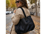 Mila Louise Nicole XS GR Petit Sac Shopping Effet Grainé Noir