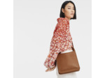 Longchamp Le Foulonné Sac Porté Travers Zippée M Caramel