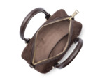Lancaster Suède Cube Sac A Main En Cuir Velours 530-52 Marron