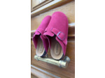 Mules Isotoner rose framboise cuir