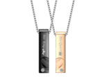 Colliers en acier inoxydable pour couple Queen/King