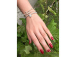 Bracelet perles 4 mm et mini perles en argent 925ème