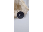 Pendentif obsidienne arbre de vie métal argenté vendu sans la chaine 45mm LPG011221