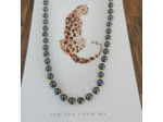 Collier hématite/doré